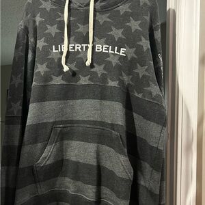 Liberty Belle Gray Star Hoodie